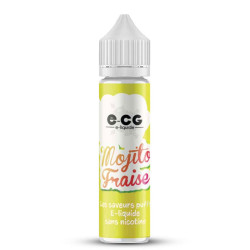 Flacon de 50 ml d'e-liquide Mojito Fraise de la marque E-CG