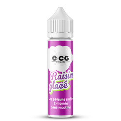 Flacon de 50 ml d'e-liquide Raisin Glacé de la marque E-CG