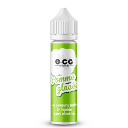 Flacon de 50 ml d'e-liquide Pomme Glacée de la marque E-CG