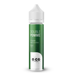Flacon de 50 ml d'e-liquide Double Pomme de la marque E-CG