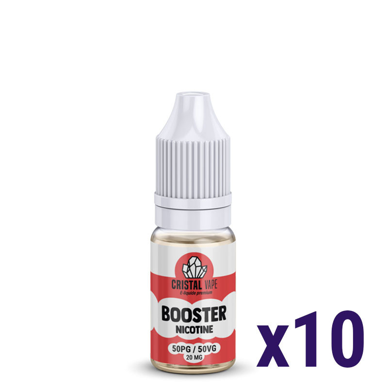 Pack 10 Boosters Cristal Vape 50/50 (1/1)
