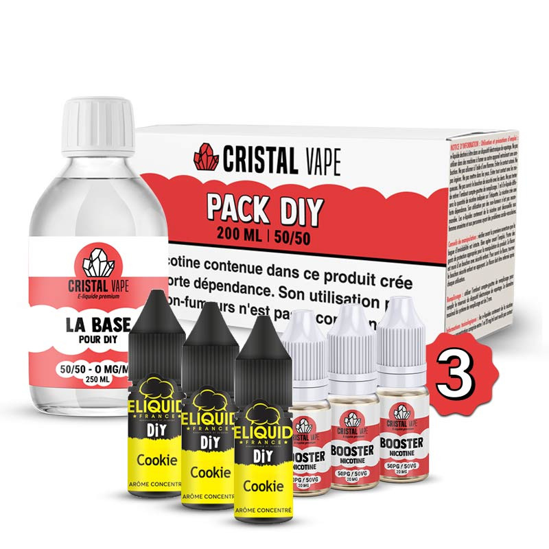 Pack DIY Cookie 230ml Eliquid France (1/1)