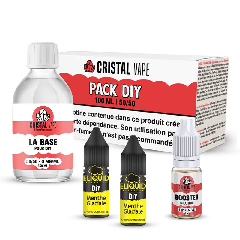 Pack DIY Menthe Glaciale 120ml - Eliquid France (1/1)