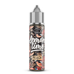 Flacon de 50 ml d'e-liquide Peach de la gamme Lemon Time