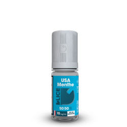 Flacon de 10 ml d'e-liquide USA Menthe de la marque D'lice