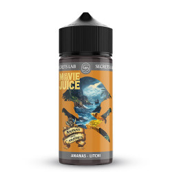 Flacon de 100 ml d'e-liquide Ananas des Caraïbes de la gamme Movie Juice