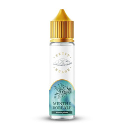 Flacon de 50 ml d'e-liquide Menthe Boréale de la marque Petit Nuage