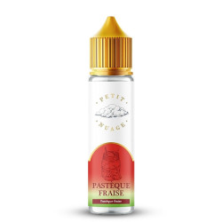Flacon de 50 ml d'e-liquide Pastèque Fraise de la marque Petit Nuage
