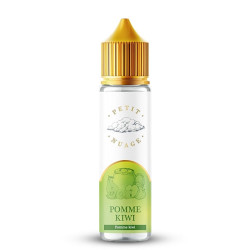 Flacon de 50 ml d'e-liquide Pomme Kiwi de la marque Petit Nuage