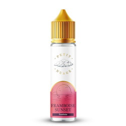 Flacon de 50 ml d'e-liquide Framboise Sunset de la marque Petit Nuage