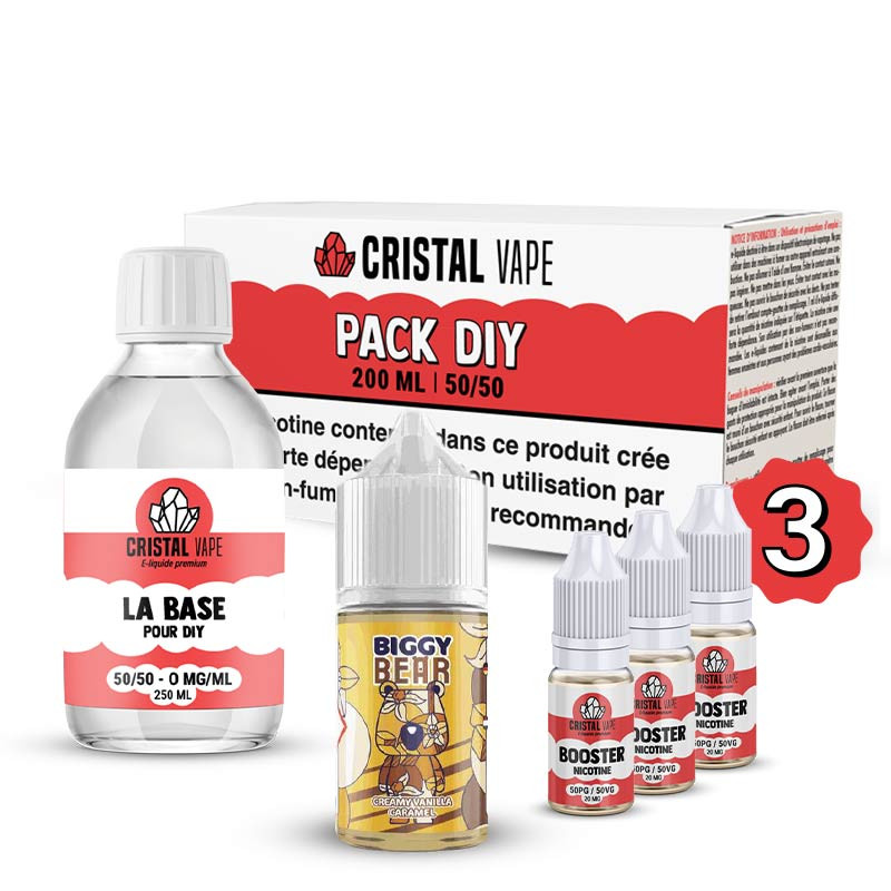 Pack DIY Creamy Vanilla Caramel 230ml Biggy Bear (1/1)