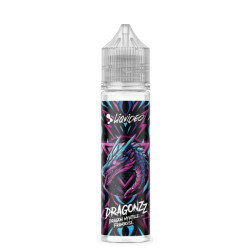 Flacon de 50 ml d'e-liquide Myrtille Framboise de la gamme Liquideo