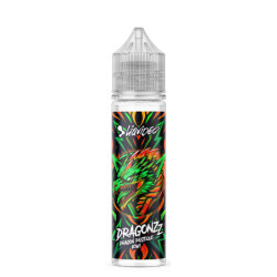 Flacon de 50 ml d'e-liquide Pastèque Kiwi de la gamme Liquideo
