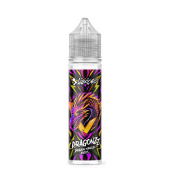 Flacon de 50 ml d'e-liquide Mangue Cassis de la gamme Liquideo
