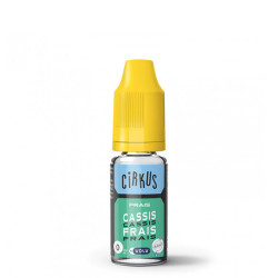 Flacon de 10 ml d'e-liquide Cassis Frais de la gamme Cirkus VDLV