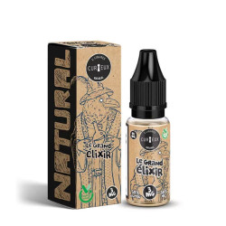 Flacon de 10 ml d'e-liquide Le Grand Elixir Natural de la marque Curieux