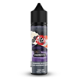 Flacon de 50 ml d'e-liquide Framboise Bleue Cerise de la gamme Aisu Eremento