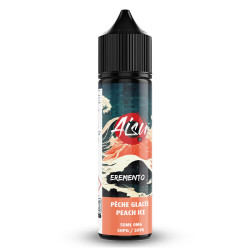 Flacon de 50 ml d'e-liquide Pêche Glacée de la gamme Aisu Eremento