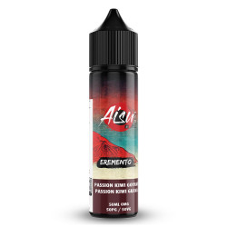 Flacon de 50 ml d'e-liquide Passion Kiwi Goyave de la gamme Aisu Eremento