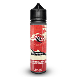 Flacon de 50 ml d'e-liquide Grenade Fraise Kiwi de la gamme Aisu Eremento
