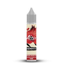 Flacon de 10 ml d'e-liquide Grenade Fraise Kiwi de la gamme Aisu Eremento