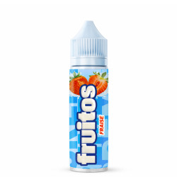Flacon de 50 ml d'e-liquide Crème Fraise de la marque Fruitos