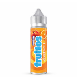 Flacon de 50 ml d'e-liquide Fresh Peach Orange de la marque Fruitos