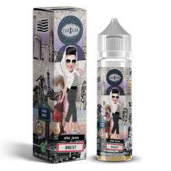 Flacon de 50 ml d'e-liquide Alea Jacta Brest de la marque Curieux