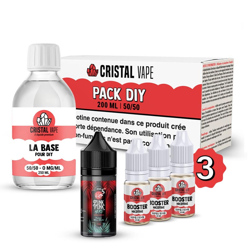 Pack DIY Pastèque Melon Menthe 230ml Punk Funk Hero (1/1)