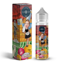 Flacon de 50 ml d'e-liquide Rennes des Reinettes de la marque Curieux