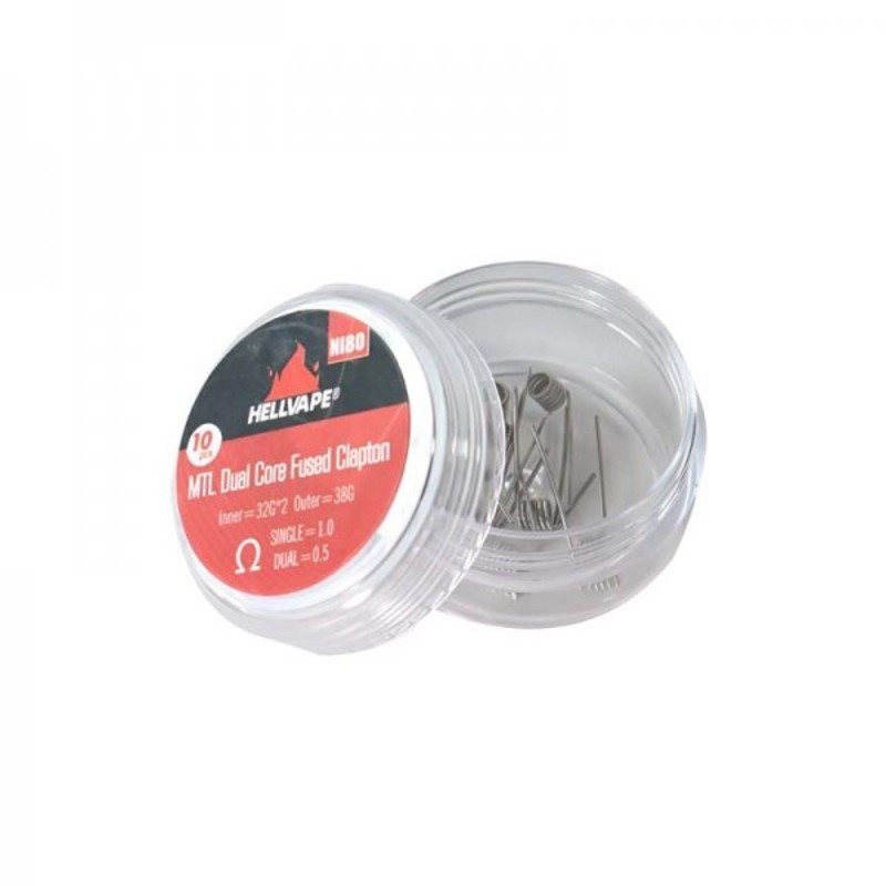 Coil Dual Core Fused Clapton Ni80 MTL - Hellvape (2/3)