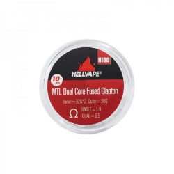 Coil Dual Core Fused Clapton Ni80 - Hellvape