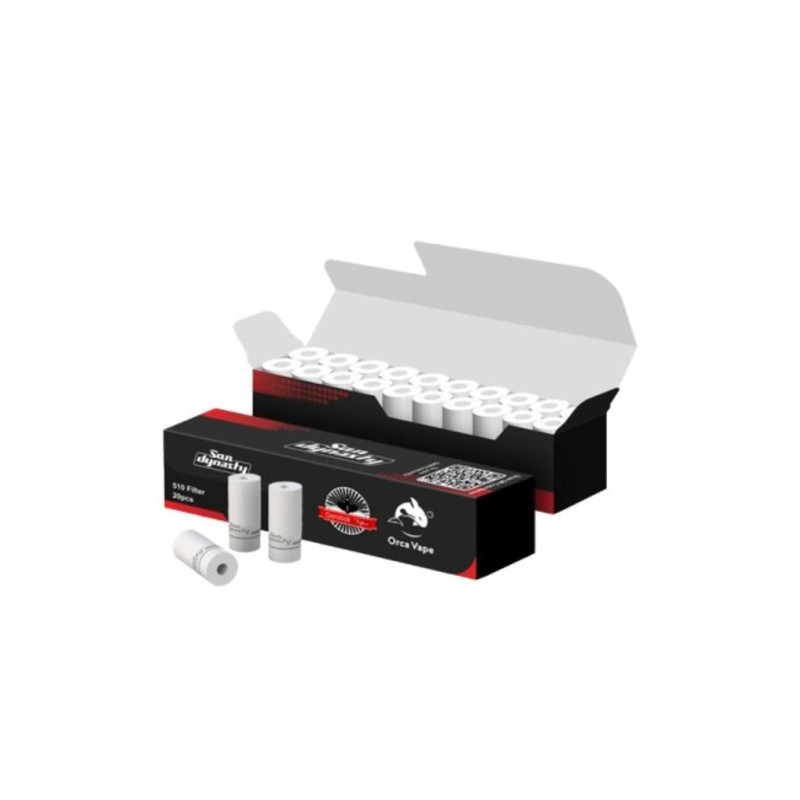 Filtres Drip Tip 510 - Orca Vape (x20) (1/1)