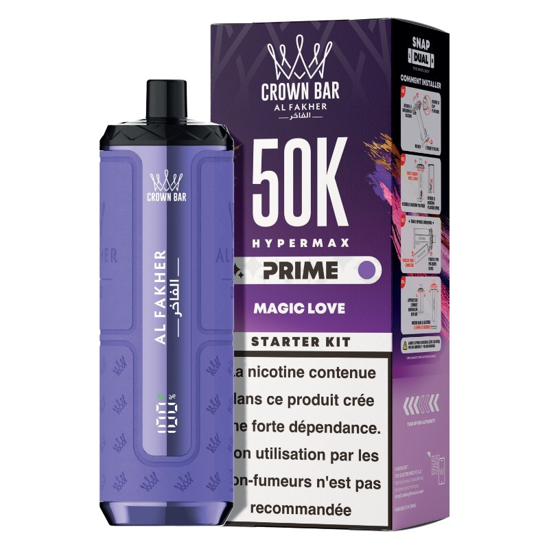 Puff Hypermax Prime 50K Crown Bar Al Fakher (1/23)