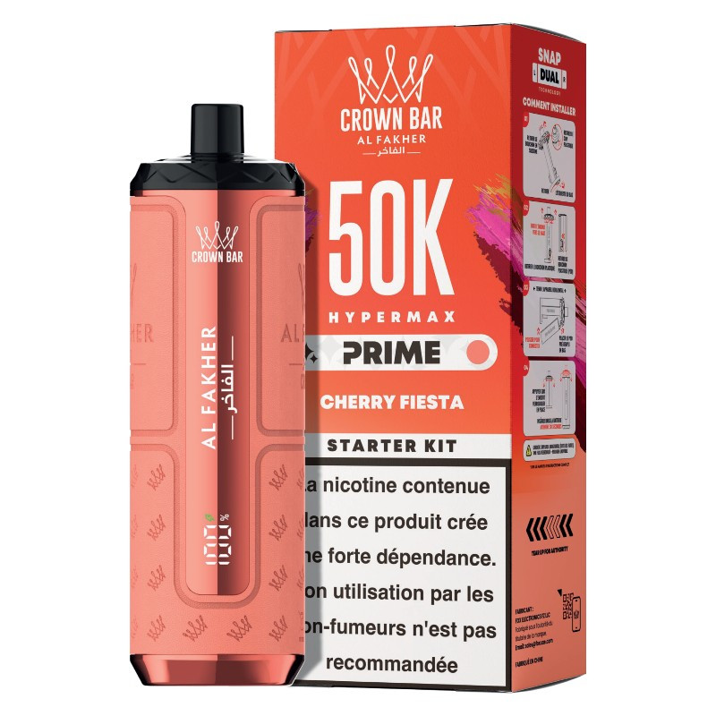Puff Hypermax Prime 50K Crown Bar Al Fakher (6/23)