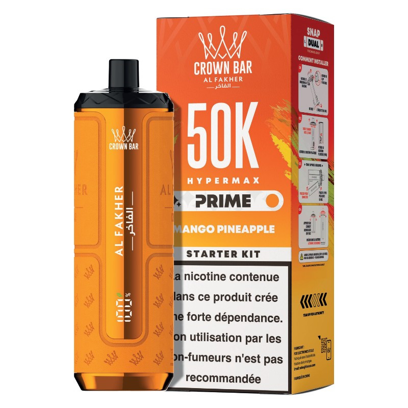 Puff Hypermax Prime 50K Crown Bar Al Fakher (7/23)
