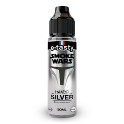Flacon de 50 ml d'e-liquide Mando Silver de la gamme Smoke Wars
