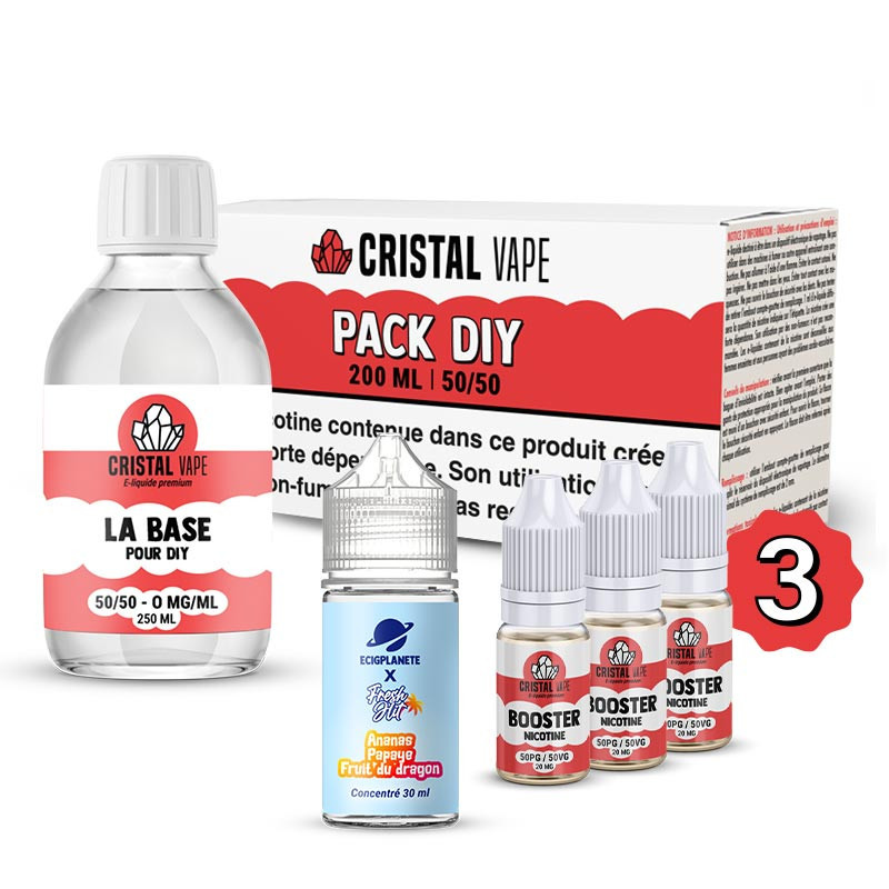Pack DIY Ananas Papaye Fruit du Dragon 230ml Fresh Hit (1/1)