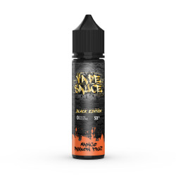 Flacon de 50 ml d'e-liquide Mango Passion Fruit de la gamme Black Edition Vape Sauce