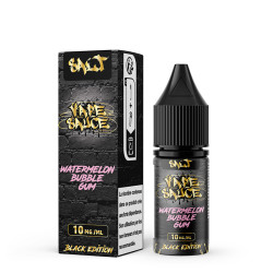 Flacon de 10 ml d'e-liquide Watermelon Bubblegum de la gamme Black Edition Vape Sauce