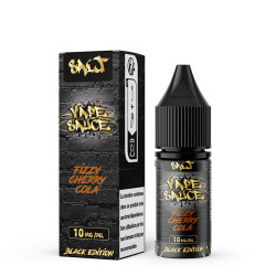 Flacon de 10 ml d'e-liquide Fizzy Cherry Cola de la gamme Black Edition Vape Sauce