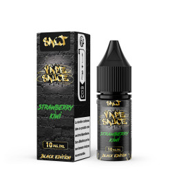 Flacon de 10 ml d'e-liquide Strawberry Kiwi de la gamme Black Edition Vape Sauce
