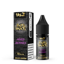 Flacon de 10 ml d'e-liquide Mixed Berries de la gamme Black Edition Vape Sauce
