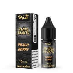 Flacon de 10 ml d'e-liquide Peach Berry de la gamme Black Edition Vape Sauce