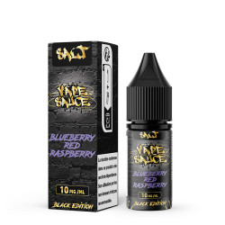 Flacon de 10 ml d'e-liquide Blueberry Red Raspberry de la gamme Black Edition Vape Sauce