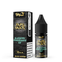 Flacon de 10 ml d'e-liquide Blueberry Pomegranate Ice de la gamme Black Edition Vape Sauce