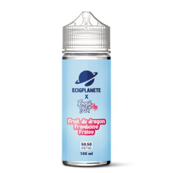 Fiole Chubby de 120 ml d'e-liquide Fruit du Dragon Framboise Fraise de la gamme Fresh Hit