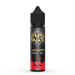 Flacon de 50 ml d'e-liquide Cherry Ice de la gamme Black Edition Vape Sauce