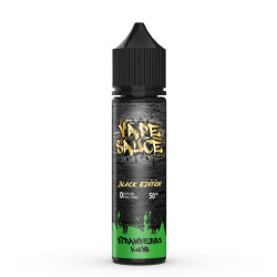 Flacon de 50 ml d'e-liquide Strawberry Kiwi de la gamme Black Edition Vape Sauce
