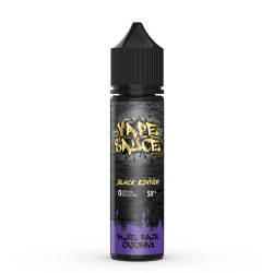 Flacon de 50 ml d'e-liquide Blue Raze Cherry de la gamme Black Edition Vape Sauce